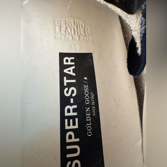 Golden Goose Women's Super Star Suede Silver Sparkle Sneakers + Bags Size 39 - Picture 13 of 14